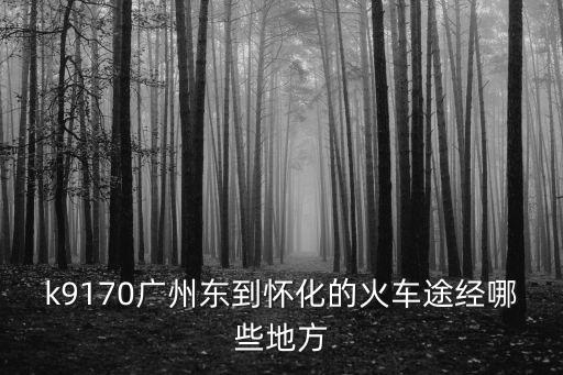廣州到懷化火車(chē)路線查詢(xún)系統(tǒng)，廣州至懷化經(jīng)過(guò)哪些站臺(tái)