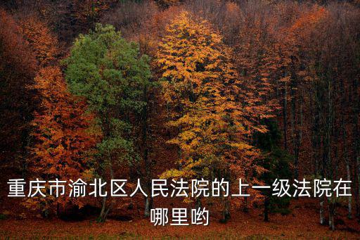 重慶市渝北區人民法院的上一級法院在哪里喲