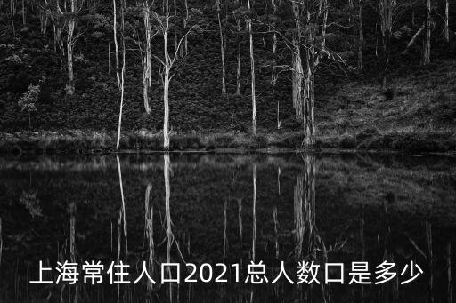 上海常住人口2021總人數口是多少