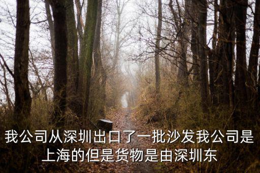 我公司從深圳出口了一批沙發(fā)我公司是上海的但是貨物是由深圳東