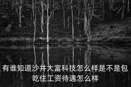 有誰知道沙井大富科技怎么樣是不是包吃住工資待遇怎么樣