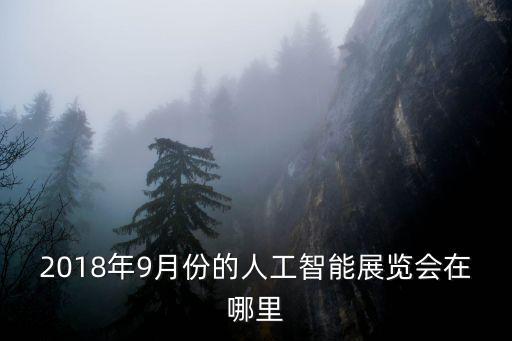 2018年9月份的人工智能展覽會在哪里