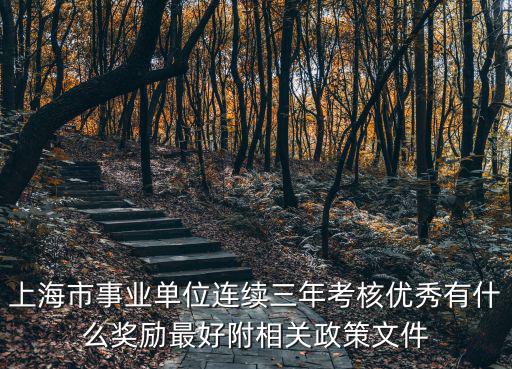上海市事業(yè)單位連續(xù)三年考核優(yōu)秀有什么獎勵最好附相關(guān)政策文件