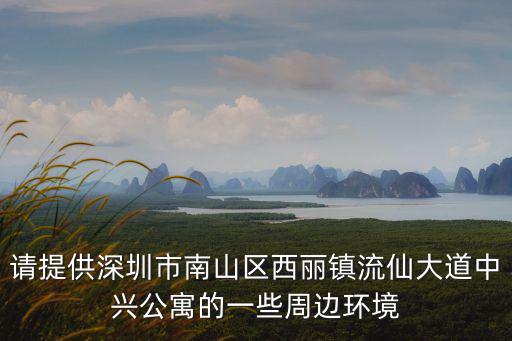 請提供深圳市南山區西麗鎮流仙大道中興公寓的一些周邊環境