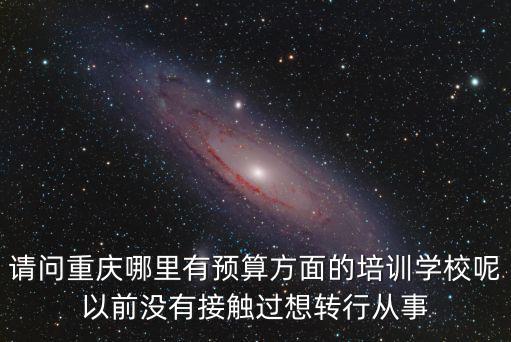 請問重慶哪里有預算方面的培訓學校呢以前沒有接觸過想轉行從事