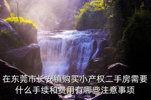 在東莞市長(zhǎng)安鎮(zhèn)購(gòu)買小產(chǎn)權(quán)二手房需要什么手續(xù)和費(fèi)用有哪些注意事項(xiàng)