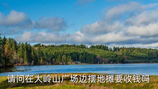 請問在大嶺山廣場邊擺地攤要收錢嗎