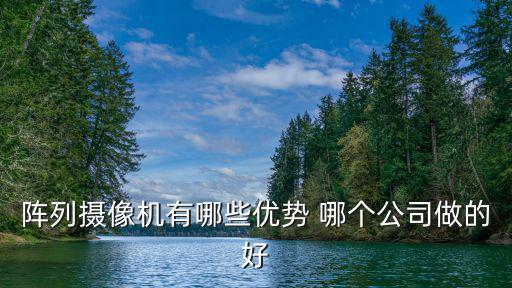 陣列攝像機有哪些優(yōu)勢 哪個公司做的好
