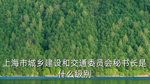 上海市城鄉建設和交通委員會秘書長是什么級別