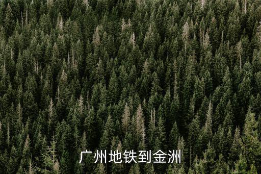 廣州地鐵到金洲