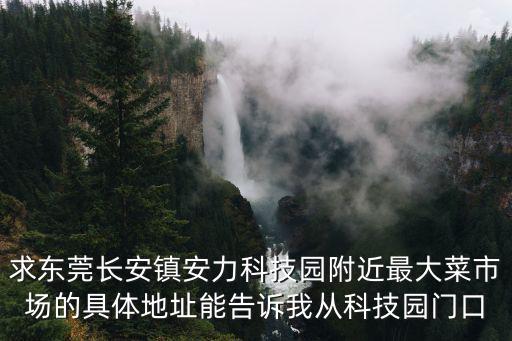 東莞長(zhǎng)安最旺的菜市場(chǎng)，求東莞長(zhǎng)安鎮(zhèn)安力科技園附近最大菜市場(chǎng)的具體地址能告訴我從科技園門口