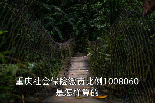重慶社會(huì)保險(xiǎn)繳費(fèi)比例1008060是怎樣算的