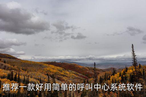 推薦一款好用簡單的呼叫中心系統軟件