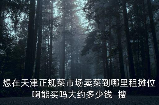 天津市農貿市場攤位出租，天津最近有新的農貿市場招商嗎 就是想租個攤位市內六區 或者武清