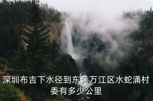 深圳布吉下水徑到東莞萬江區(qū)水蛇涌村委有多少公里