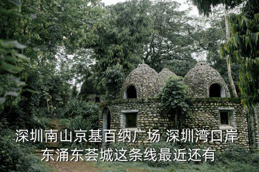深圳南山京基百納廣場 深圳灣口岸 東涌東薈城這條線最近還有