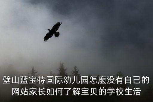 壁山藍寶特國際幼兒園怎麼沒有自己的網(wǎng)站家長如何了解寶貝的學(xué)校生活