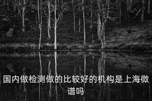 上海市計量測試技術(shù)研究院檢測，國內(nèi)做檢測做的比較好的機構(gòu)是上海微譜嗎