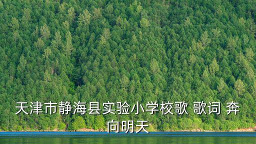 天津市靜海縣實驗小學校歌 歌詞 奔向明天
