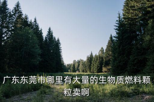 廣東東莞市哪里有大量的生物質燃料顆粒賣啊