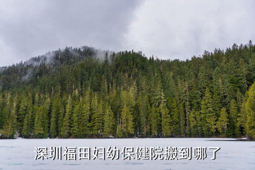 深圳福田婦幼保健院搬到哪了