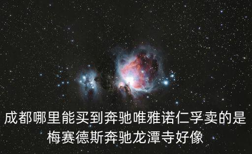 成都哪里能買到奔馳唯雅諾仁孚賣的是梅賽德斯奔馳龍潭寺好像