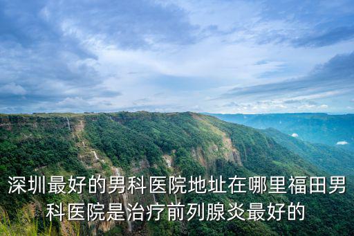 深圳最好的男科醫(yī)院地址在哪里福田男科醫(yī)院是治療前列腺炎最好的