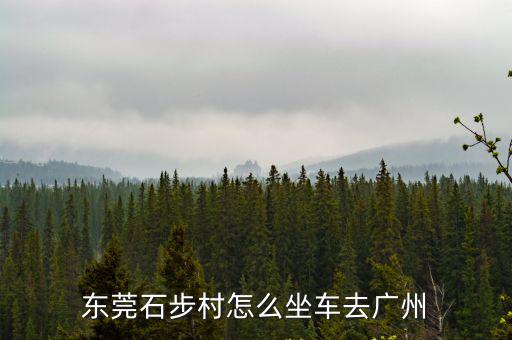 東莞石步村怎么坐車去廣州