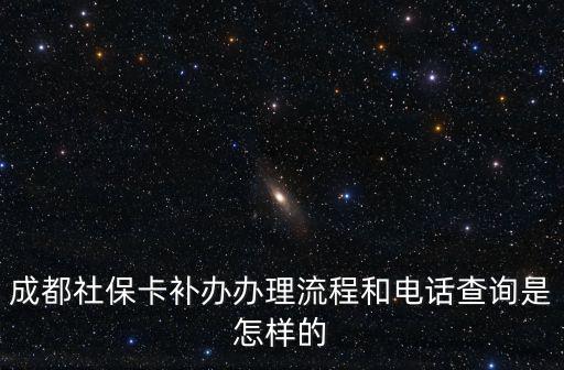 成都社?？ㄑa辦辦理流程和電話查詢是怎樣的