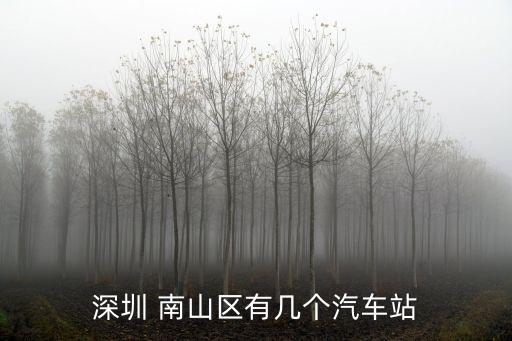 深圳 南山區有幾個汽車站