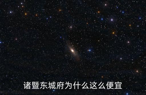諸暨東城府為什么這么便宜