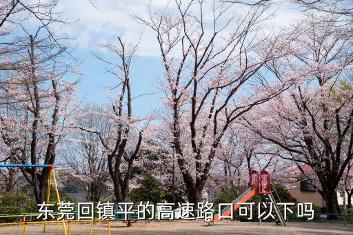 東莞回鎮(zhèn)平的高速路口可以下嗎