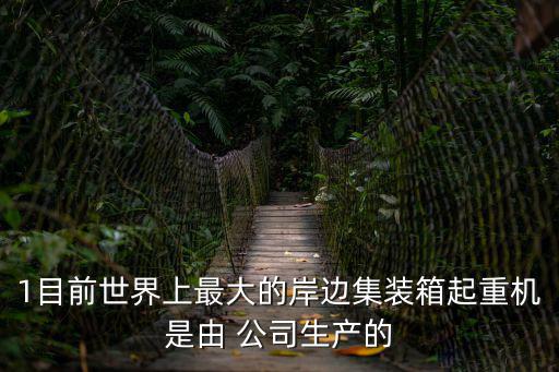 1目前世界上最大的岸邊集裝箱起重機是由 公司生產的