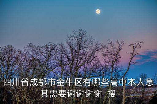 四川省成都市金牛區(qū)有哪些高中本人急其需要謝謝謝謝  搜
