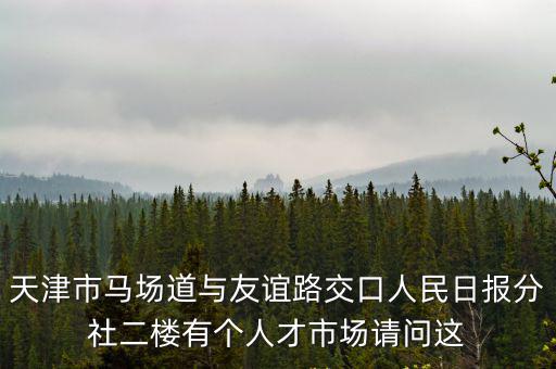 天津市馬場道與友誼路交口人民日報分社二樓有個人才市場請問這