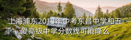 上海市五愛高級中學簡介，上海 五愛高級中學 東昌中學哪個好