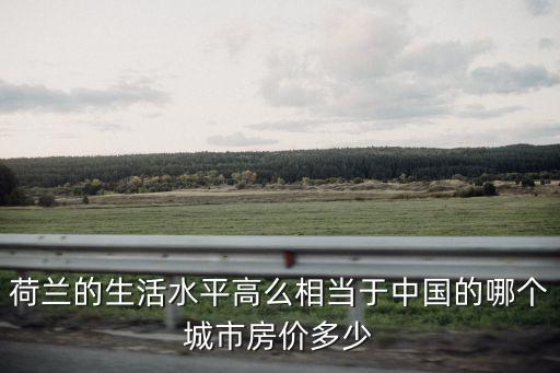 荷蘭的生活水平高么相當于中國的哪個城市房價多少