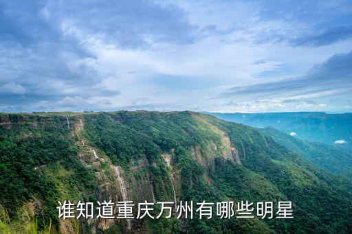 誰知道重慶萬州有哪些明星