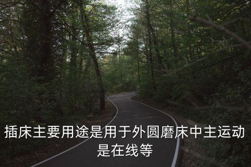 插床主要用途是用于外圓磨床中主運(yùn)動(dòng)是在線等