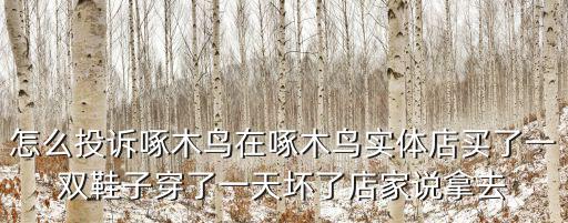 天津市啄木鳥鞋專賣店，在某啄木鳥皮鞋店買了雙鞋但不是啄木鳥牌是冠亞牌店主說這個和啄木鳥