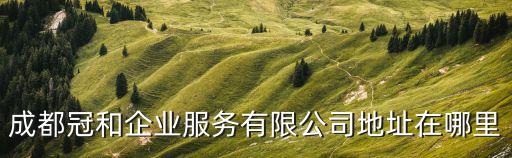 成都冠和企業服務有限公司地址在哪里