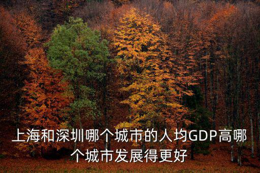上海和深圳哪個城市的人均GDP高哪個城市發展得更好