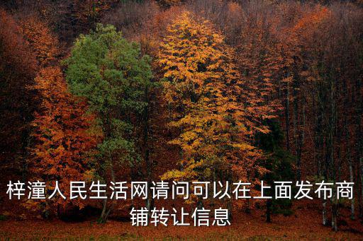 成都市光明巷商鋪轉讓信息，梓潼人民生活網請問可以在上面發布商鋪轉讓信息
