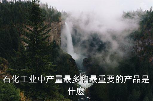 石化工業中產量最多和最重要的產品是什麼