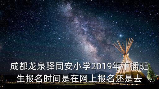 成都龍泉驛同安小學(xué)2019年下插班生報名時間是在網(wǎng)上報名還是去