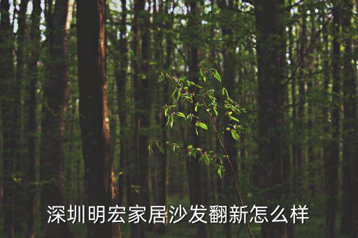 深圳明宏家居沙發翻新怎么樣