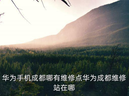 華為手機成都哪有維修點華為成都維修站在哪