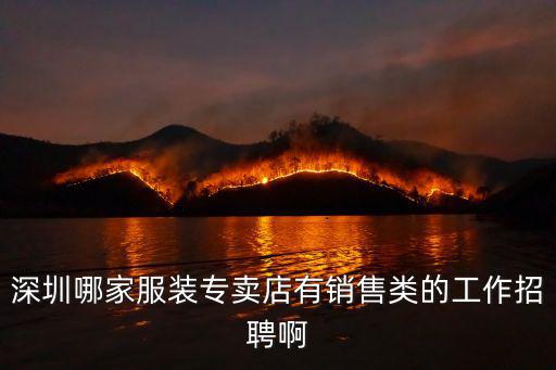 深圳銷售公司招聘信息，我在深圳想應聘銷售去哪應聘