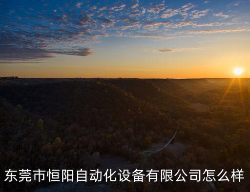 東莞市恒陽自動化設備有限公司怎么樣