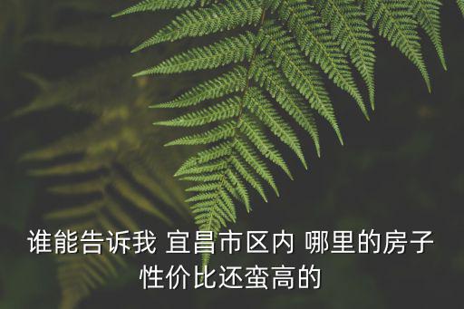 誰能告訴我 宜昌市區內 哪里的房子性價比還蠻高的
